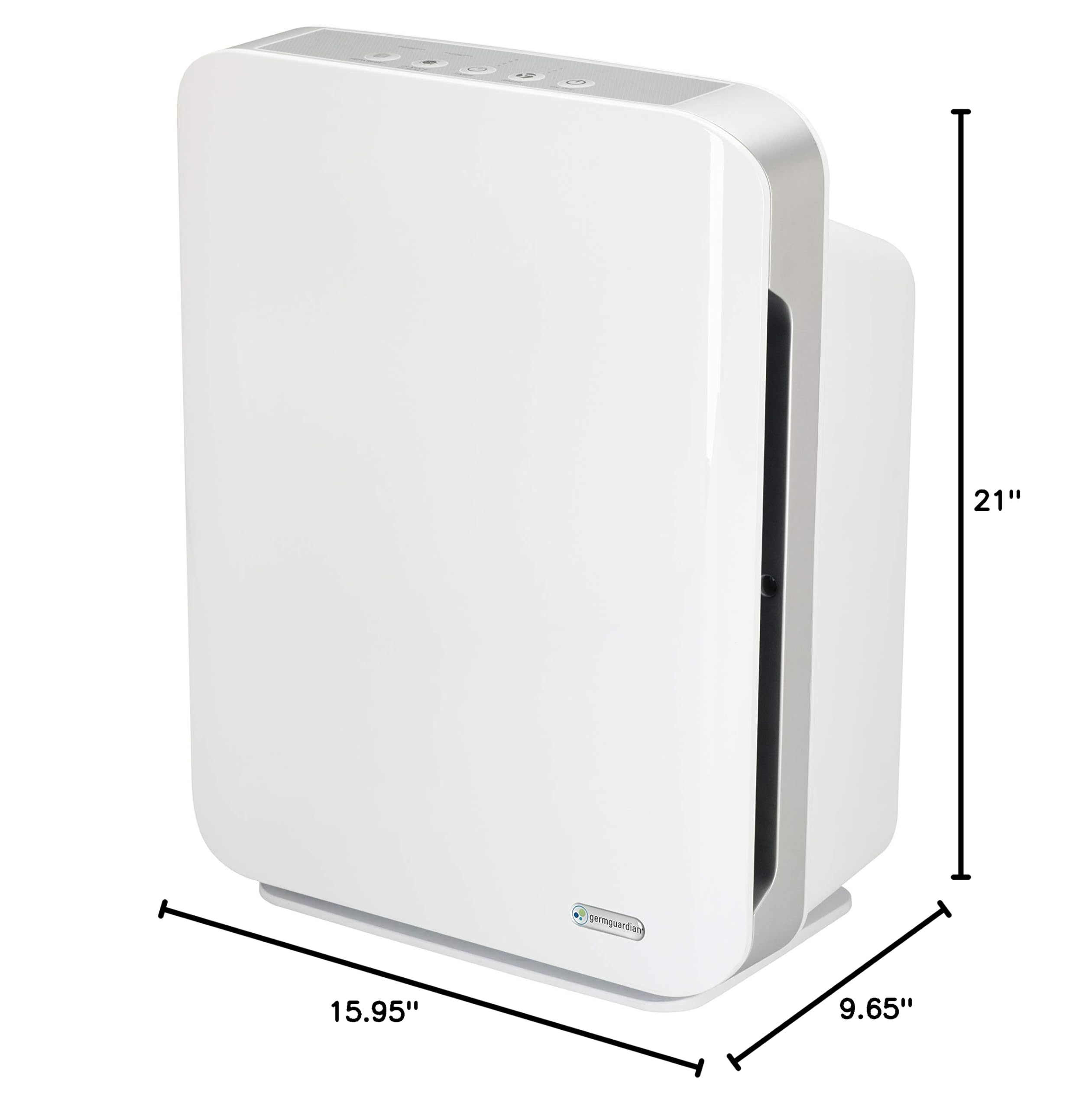 GermGuardian AC5900WCA HEPA Air Purifier for Home & Office - Covers Large Rooms up to 1760 Sq.Ft, UV-C Light Technology, Zero Ozone Verified, White - Perfect for Allergies, Pet Dander & Smoke Removal in Bedrooms, Living Rooms & Basements