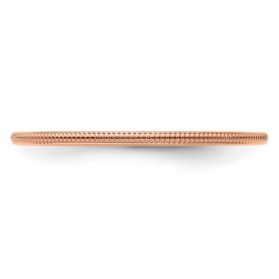 10K Gold Milgrain Stackable Band Ring for Women - Wedding, Anniversary, or Promise Ring in Rose, White & Yellow Gold | 1.2mm Thin, Multiple Sizes | Perfect for Everyday Wear, Stacking & Special Occasions