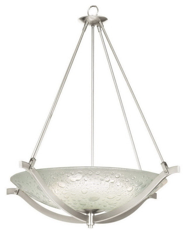 Kalco Lighting 6154 FSN 5-Light Energy Efficient Fluorescent Pendant Chandelier in Satin Nickel - Modern Dining Room & Kitchen Lighting Fixture