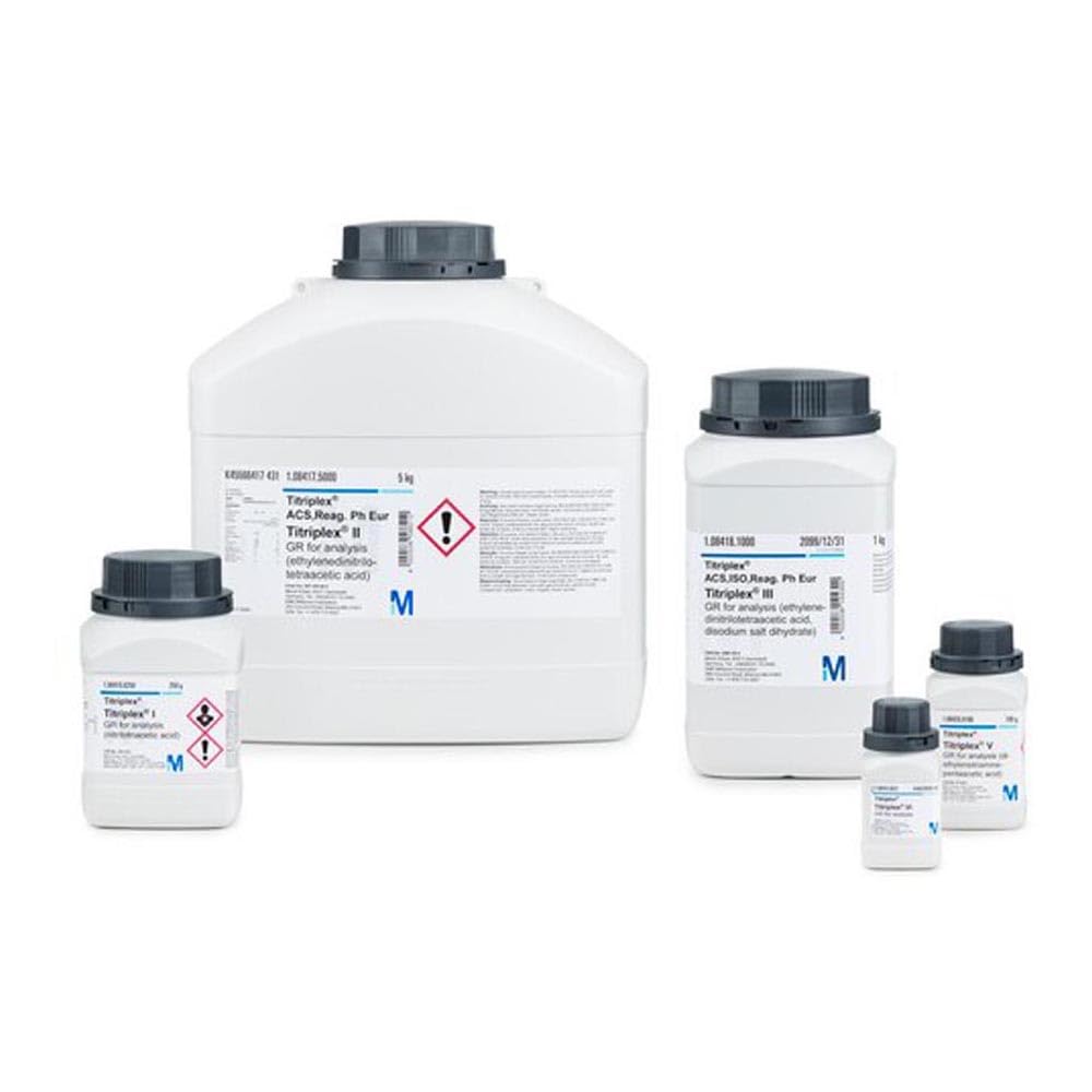 EMD Millipore 1.08426.0100 Titriplex V Acid - 100g EDTA Titration Standard for Laboratory & Water Analysis | Perfect for Chemical Testing, pH Buffers & Research