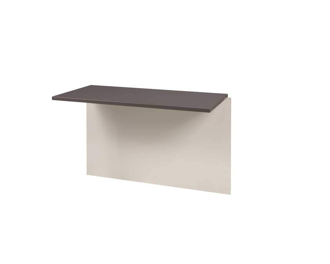 Bestar Connexion Desk Bridge - 40W Modern Office Desk Organizer in Slate & Sandstone | Perfect for Home Office, Workspace & Conference Room Organization