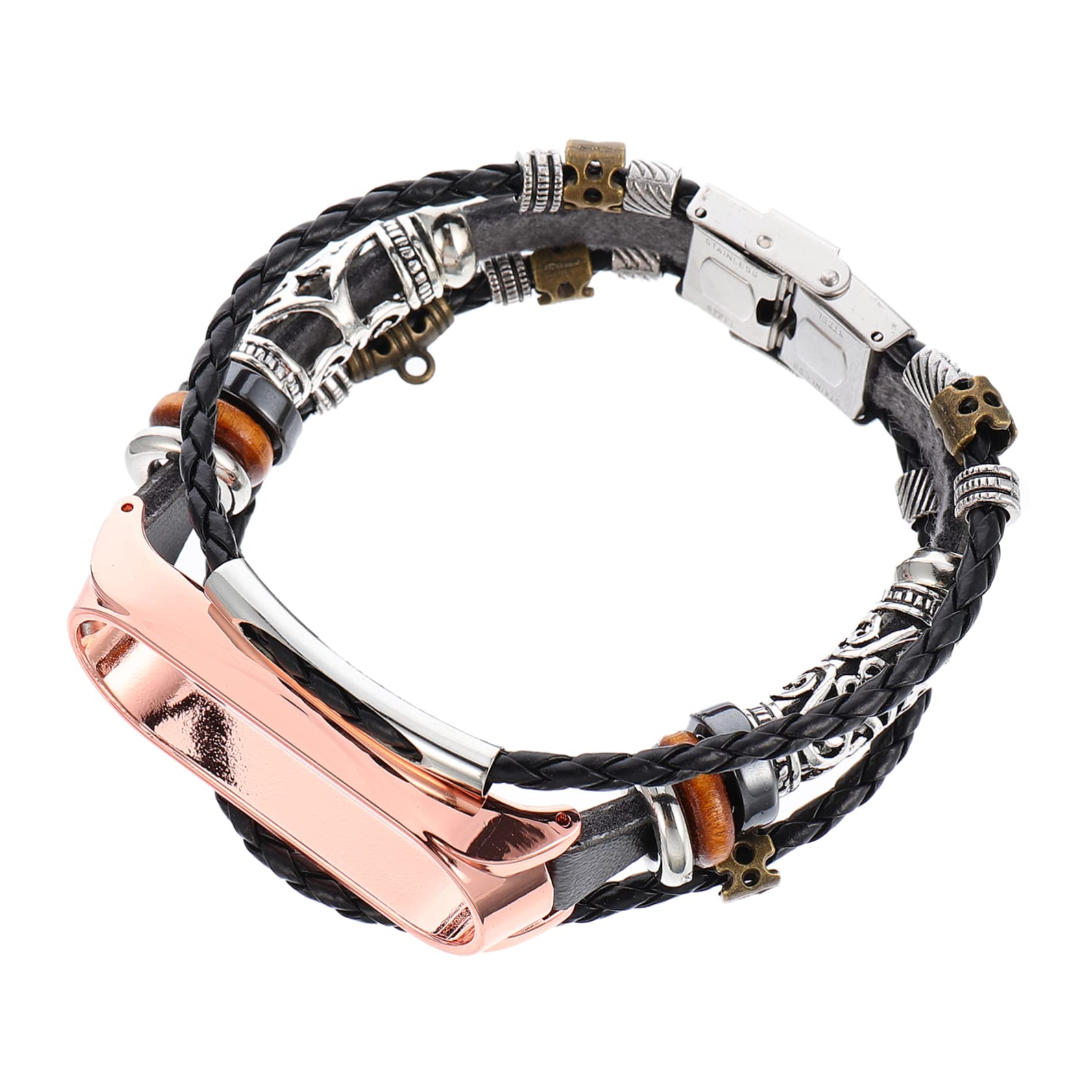3-Pack Replacement Wristband Strap Compatible with Xiaomi Mi Band - Durable Zinc Alloy Watch Band for Sports, Fitness & Daily Wear