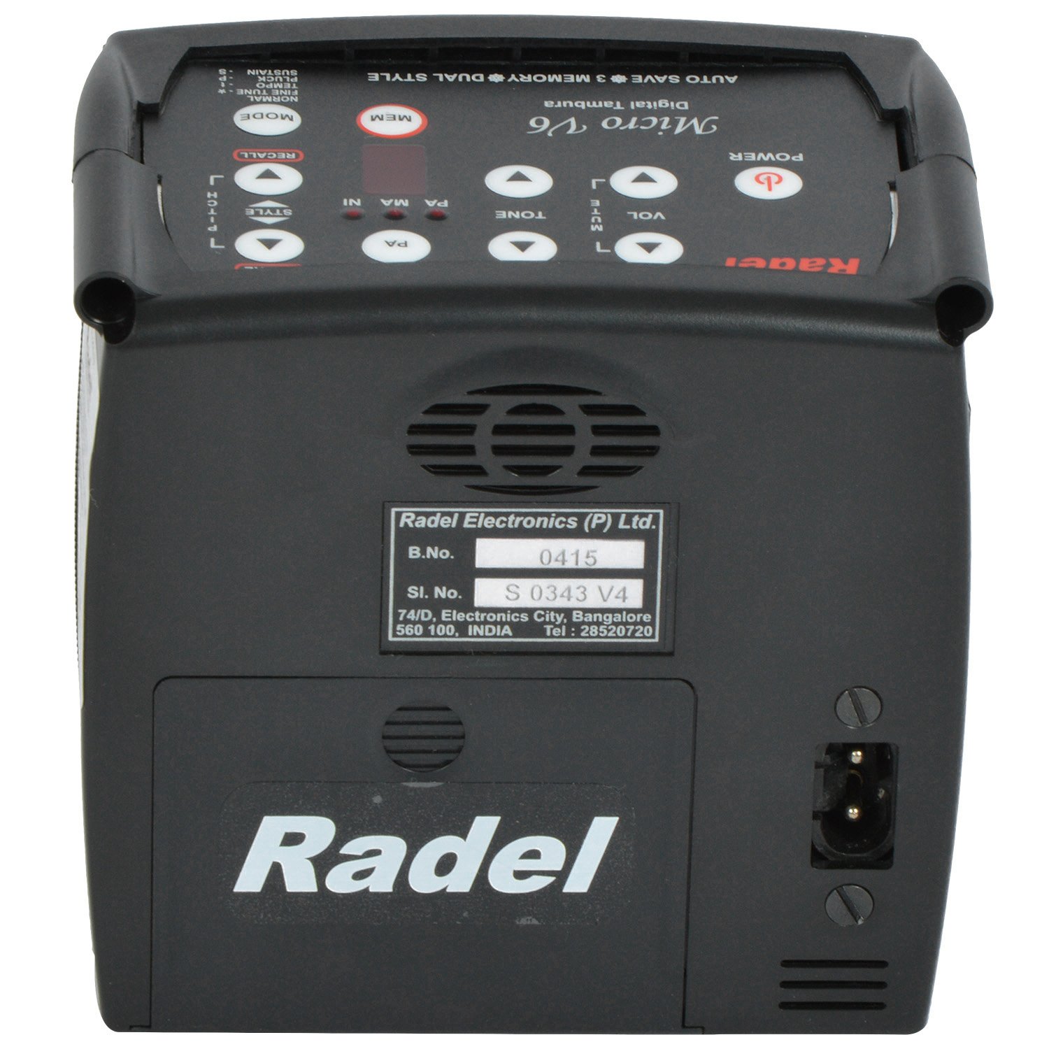 Radel Saarang Micro V6 Digital Tambura Sruthi Box - Professional Electronic Tanpura for Indian Classical Music | Perfect for Practice, Performances & Music Schools