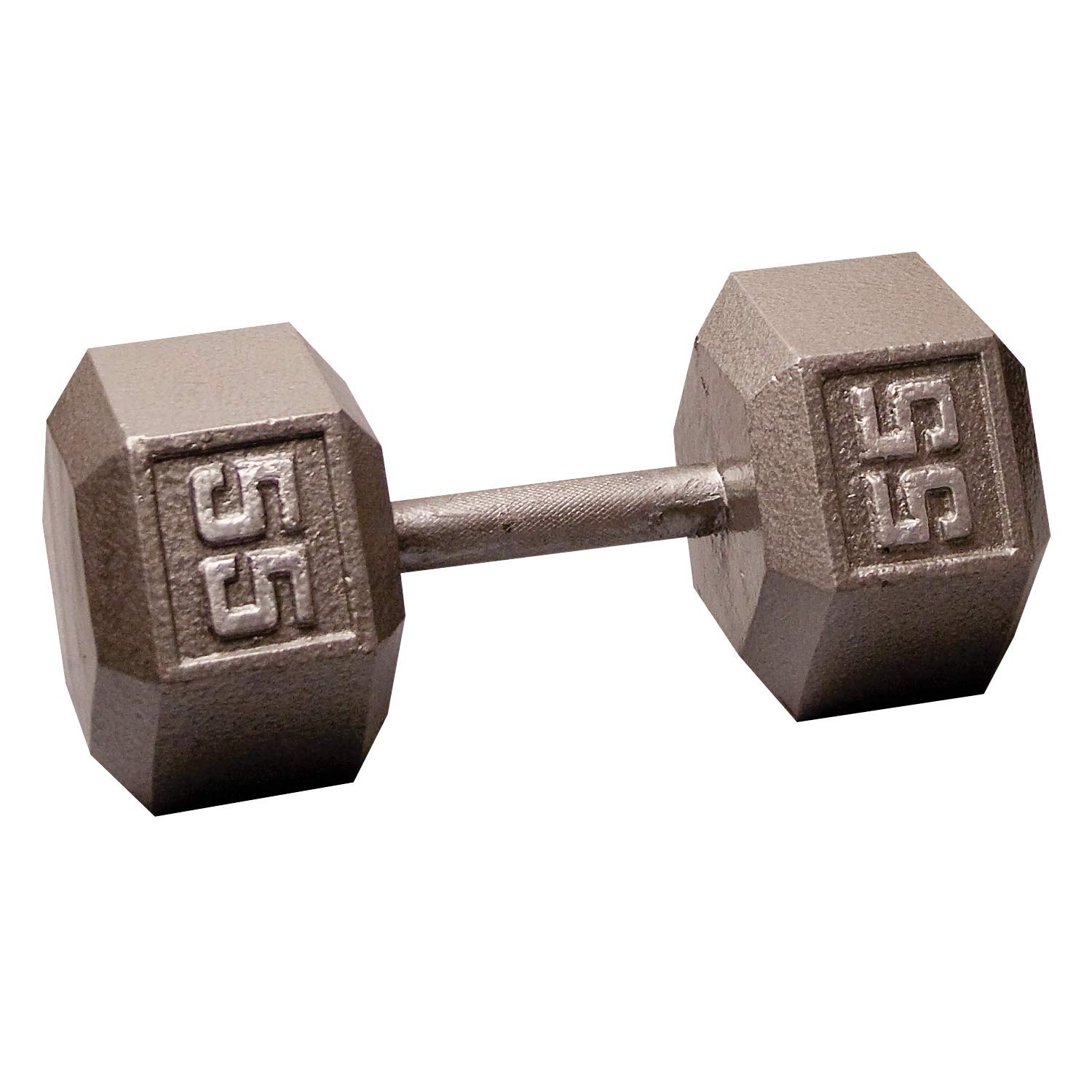 Body-Solid Cast Iron Hexagon Dumbbell Set - Adjustable Hand Weights for Men & Women - Strength Training & Bodybuilding Equipment - Perfect for Home Gym, CrossFit & Fitness Workouts