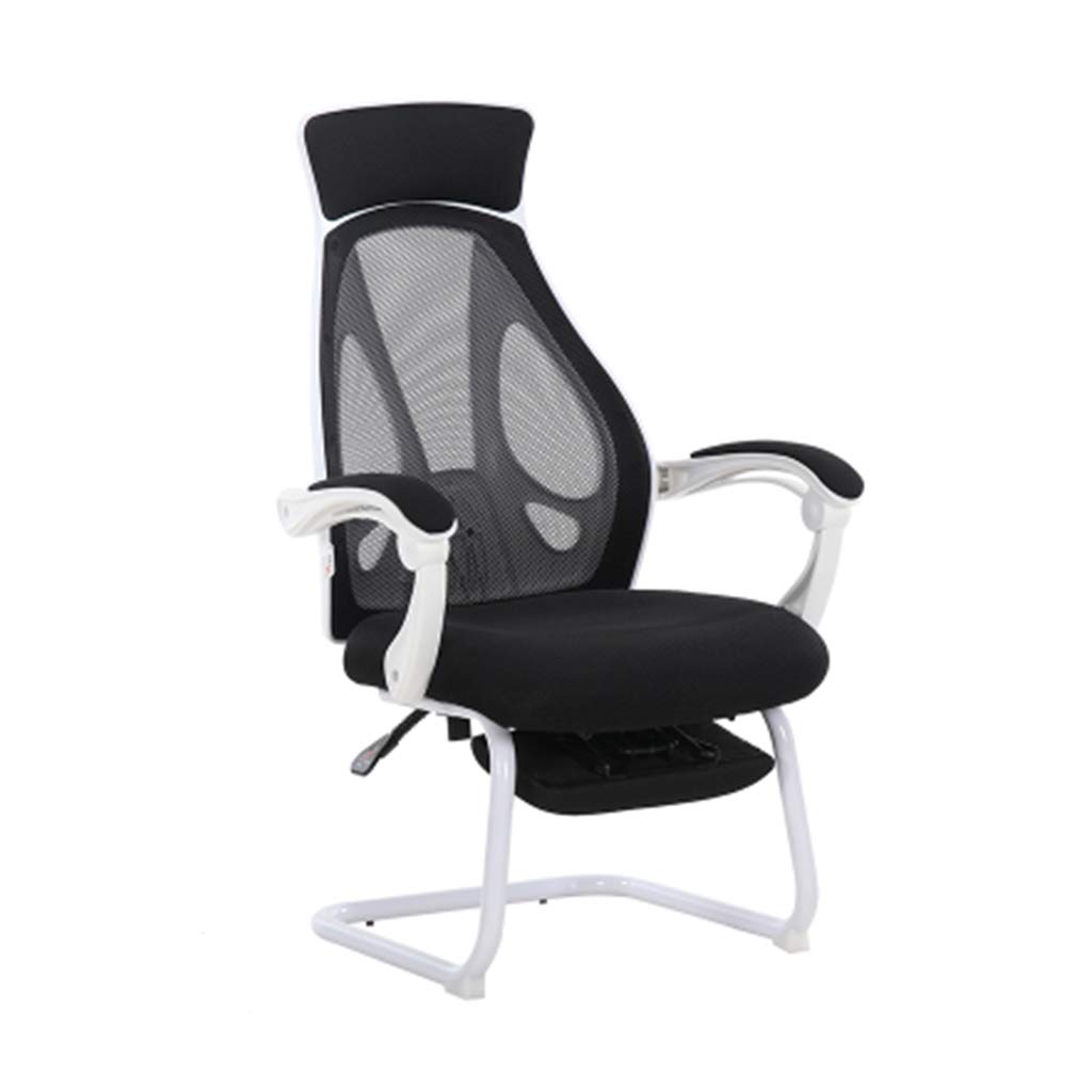 Ergonomic Guest Chair - ChangSQ Gaming Chair, Study Chair for Dormitory, Conference & Office Chair - Adjustable Black Computer Desk Chair with Lumbar Support - Perfect for Home Office, Gaming Setup & Student Dorm Rooms