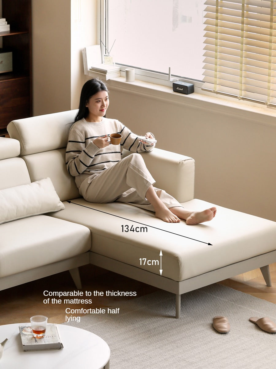 Luxury Oak Solid Wood Modern Fabric Sofa - Elegant Living Room Furniture for Home & Office Comfort