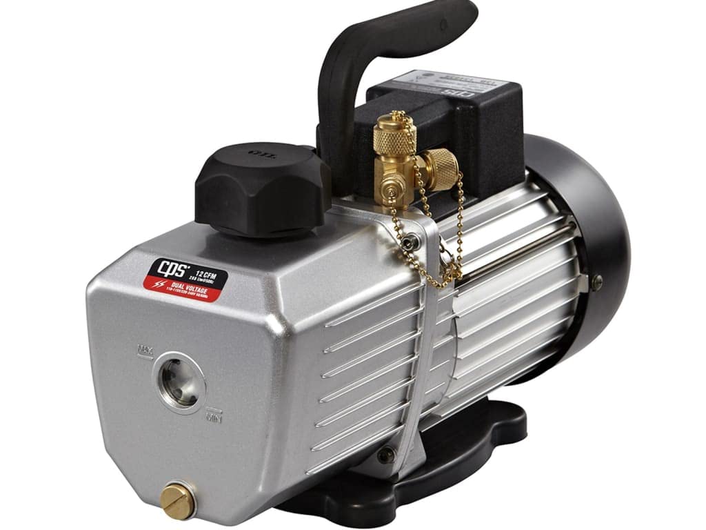 CPS Products VP12D Pro-Set Two Stage Vacuum Pump 12 CFM 10 Micron for HVAC, Refrigeration & Automotive AC Repair - Professional Grade Vacuum System