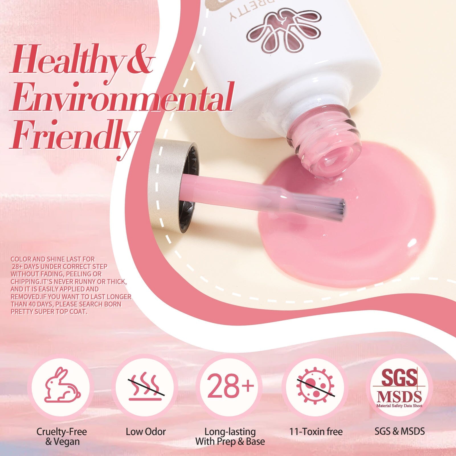 6 Colors Jelly Gel Nail Polish Set - Long Lasting Jelly Pink Nail Art Kit (7ml Each) for DIY Manicure, Nail Salon & Home Use