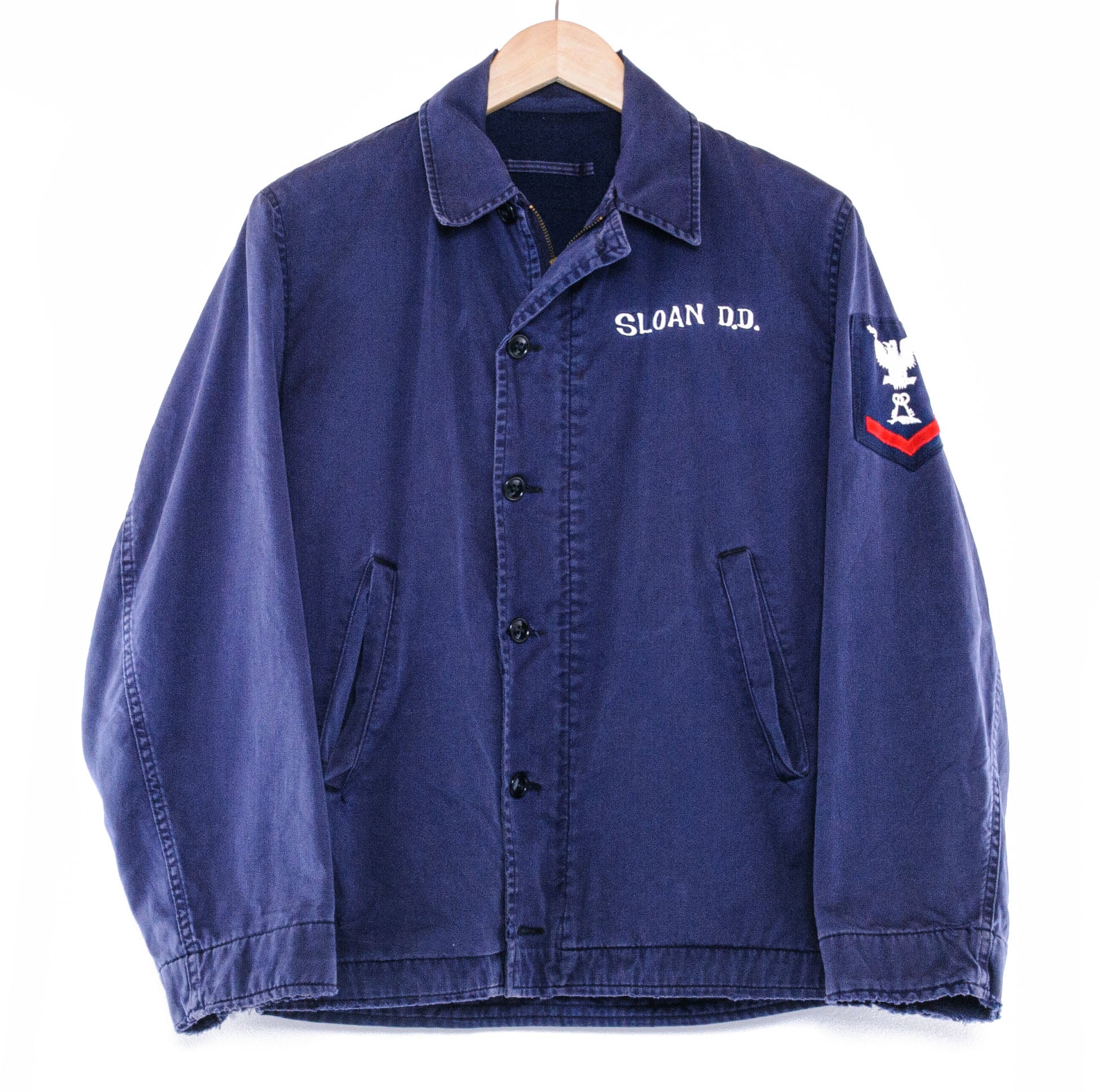 Vintage US Navy Jacket 1960s 1970s Vietnam War Era - PO3 Petty Officer Third Class Military Uniform with Patches | Perfect for Historical Reenactments, Collectors & Military Enthusiasts