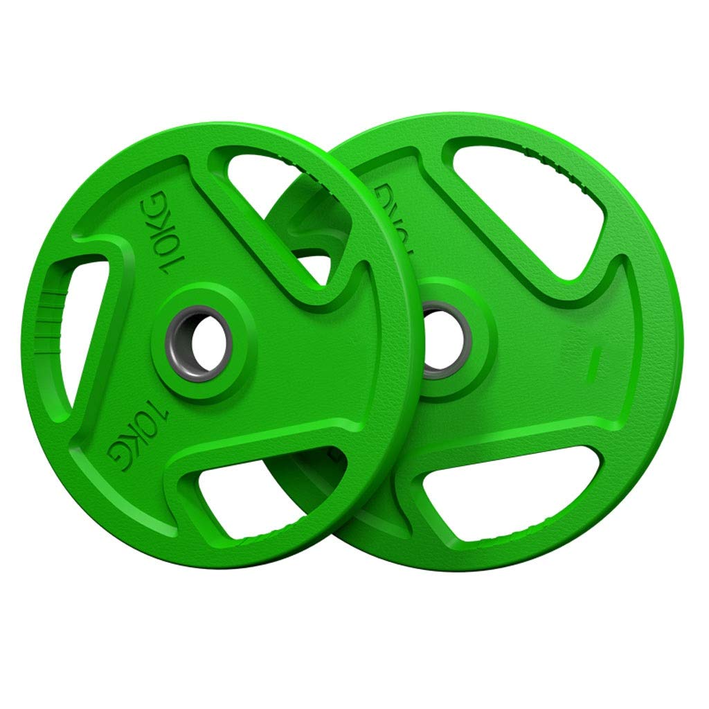 YBYB 2-Piece Grip Weight Plates for Dumbbells - 1.25KG/2.5KG/5KG/10KG/15KG/20KG (Multiple Sizes) - Durable Cast Iron Weight Plates for Strength Training, Home Gym & CrossFit Workouts