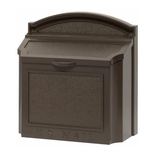 Whitehall Wall Mounted Locking Mailbox - Extra Large French Bronze Finish for Secure Mail Delivery | Perfect for Homes, Offices & Apartments