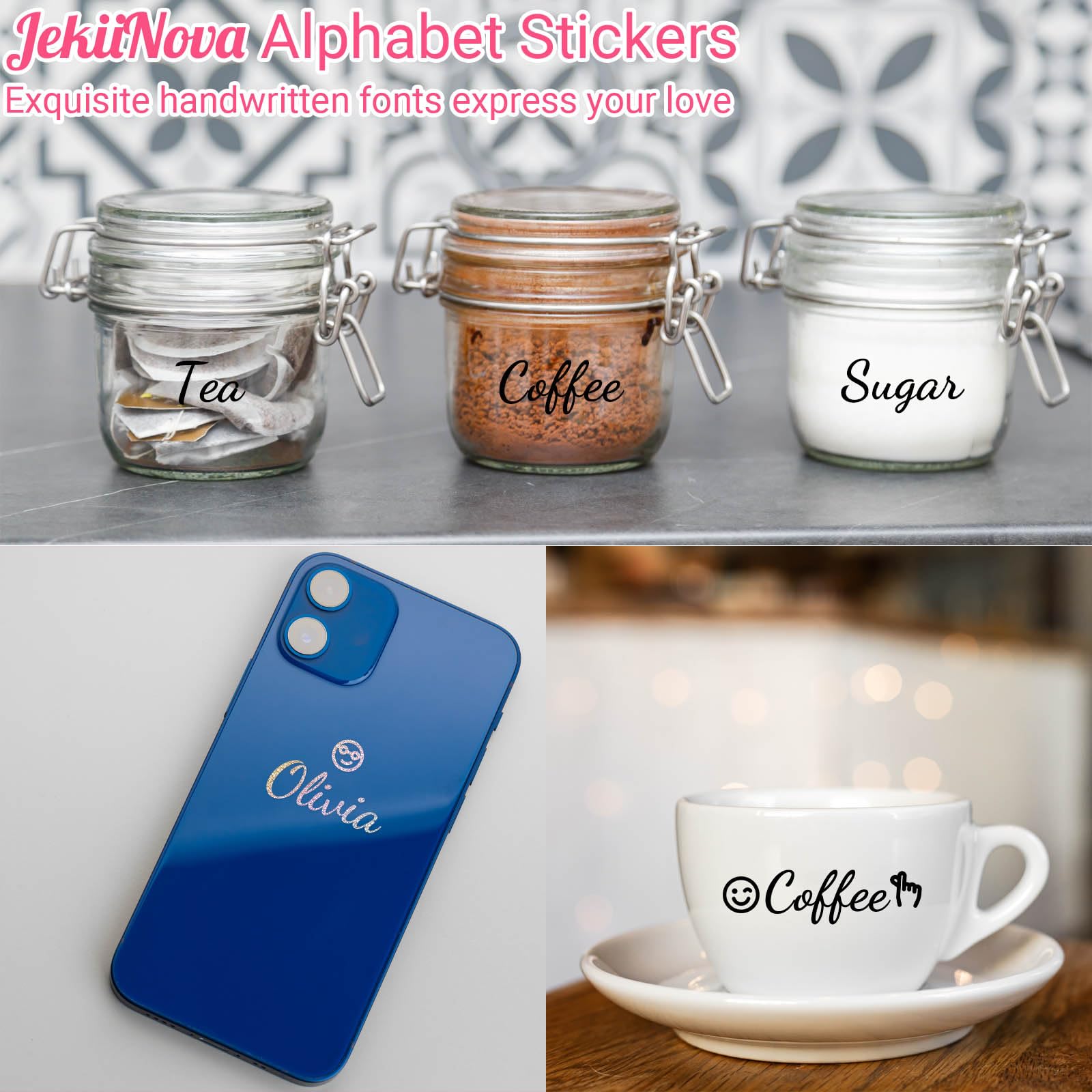 Premium 1730 Alphabet Letter Stickers - 10 Sheets Self-Adhesive Monogram Stickers for DIY Crafts, Scrapbooking, Card Making & Notebook Decoration (Glitter Gold, Medium Size) - Perfect for Personalized Gifts, School Projects & Home Decor