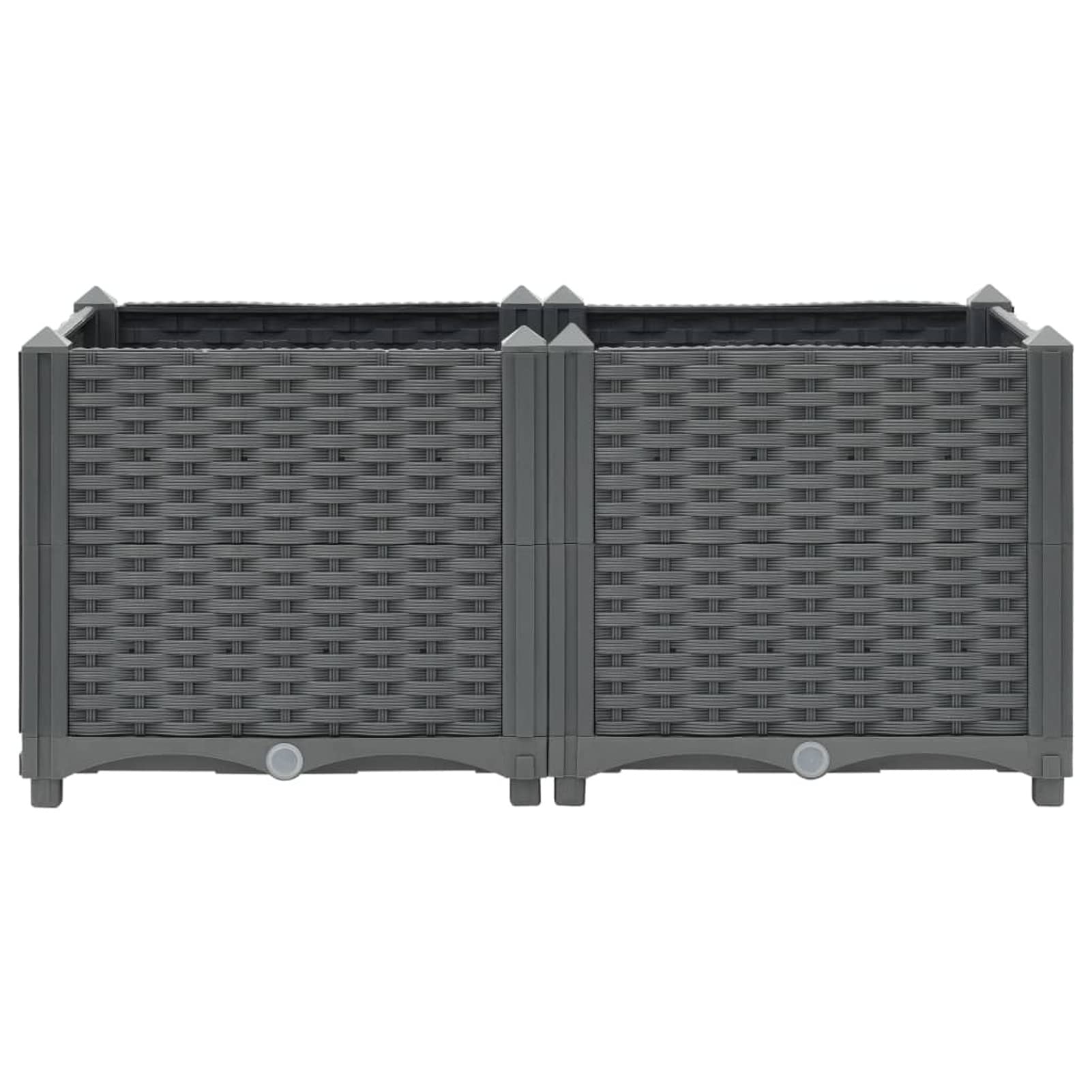 Galvanized Metal Raised Garden Bed Planter - 31.5