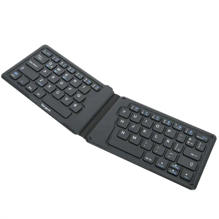 Targus Foldable Ergonomic Bluetooth Keyboard - Portable & Comfortable for Office, Travel, and Remote Work