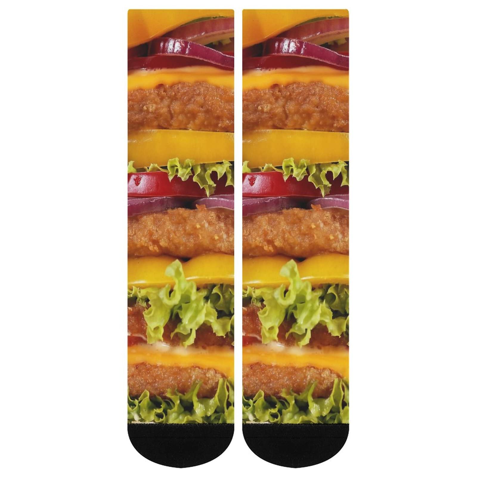 Funny Baked Beans Crew Socks - Unisex Novelty Food Pattern Casual Socks for Men & Women | Perfect Gift for Food Lovers, Office Wear & Cosplay Costume