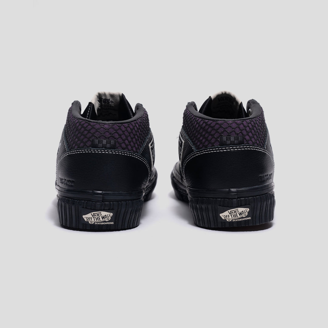 VANS X Passport Skate Half Cab Shoes - Black/Night Suede - Men's Skateboarding Sneakers for Street Style & Extreme Sports
