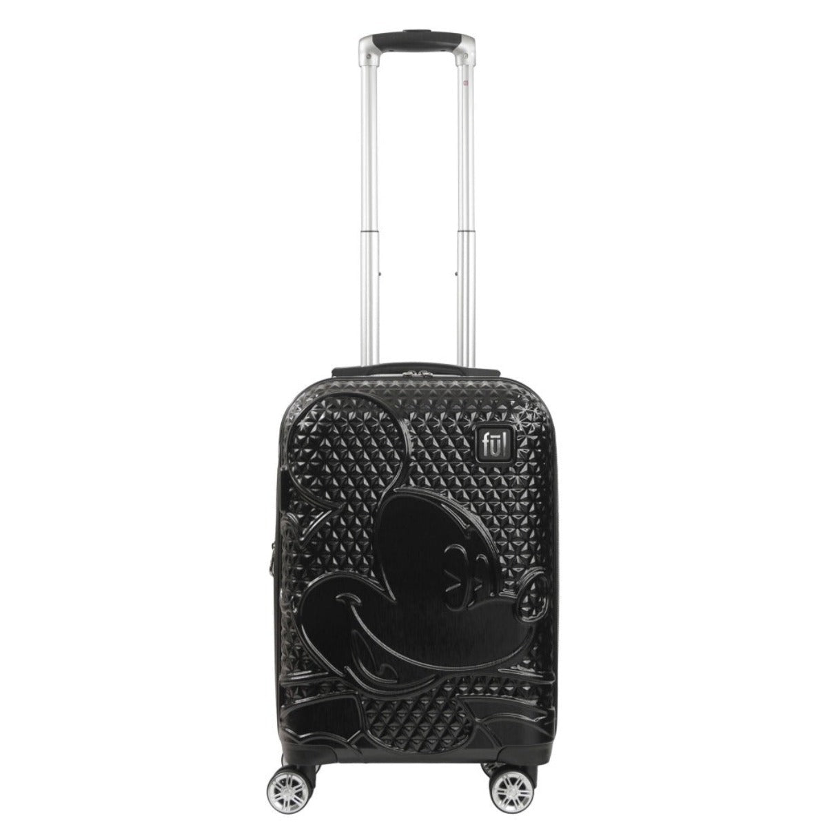 Disney Mickey Mouse 22.5 Inch Black Rolling Luggage - Perfect for Kids Travel, Disney Vacations & Family Trips