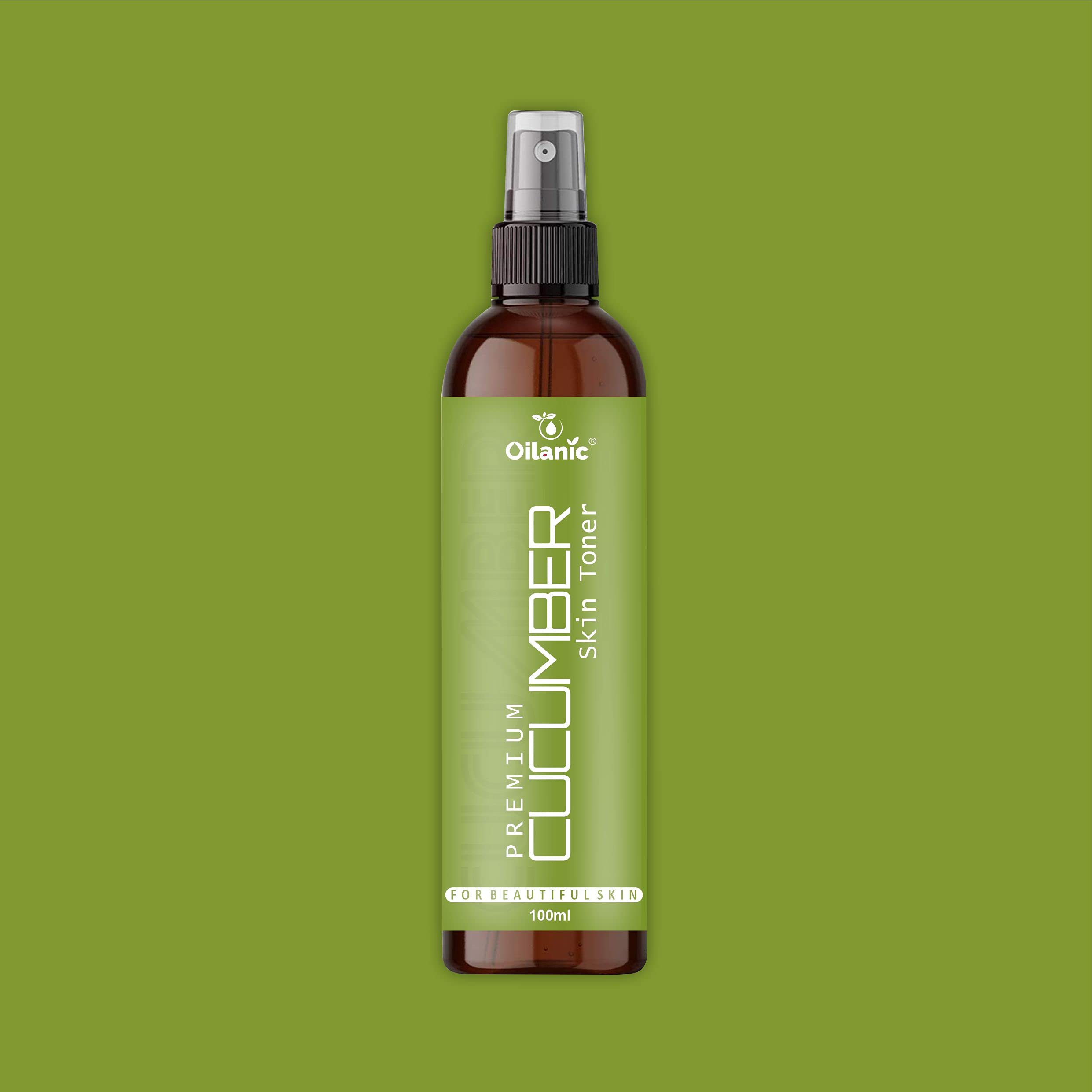 Oilanic Premium Rose, Cucumber & Green Tea Face Toner for Men & Women - Hydrating, Refreshing & Balancing Skin Care (3 x 100ml/300ml) - Perfect for Daily Skincare Routine, Post-Shave & Makeup Prep