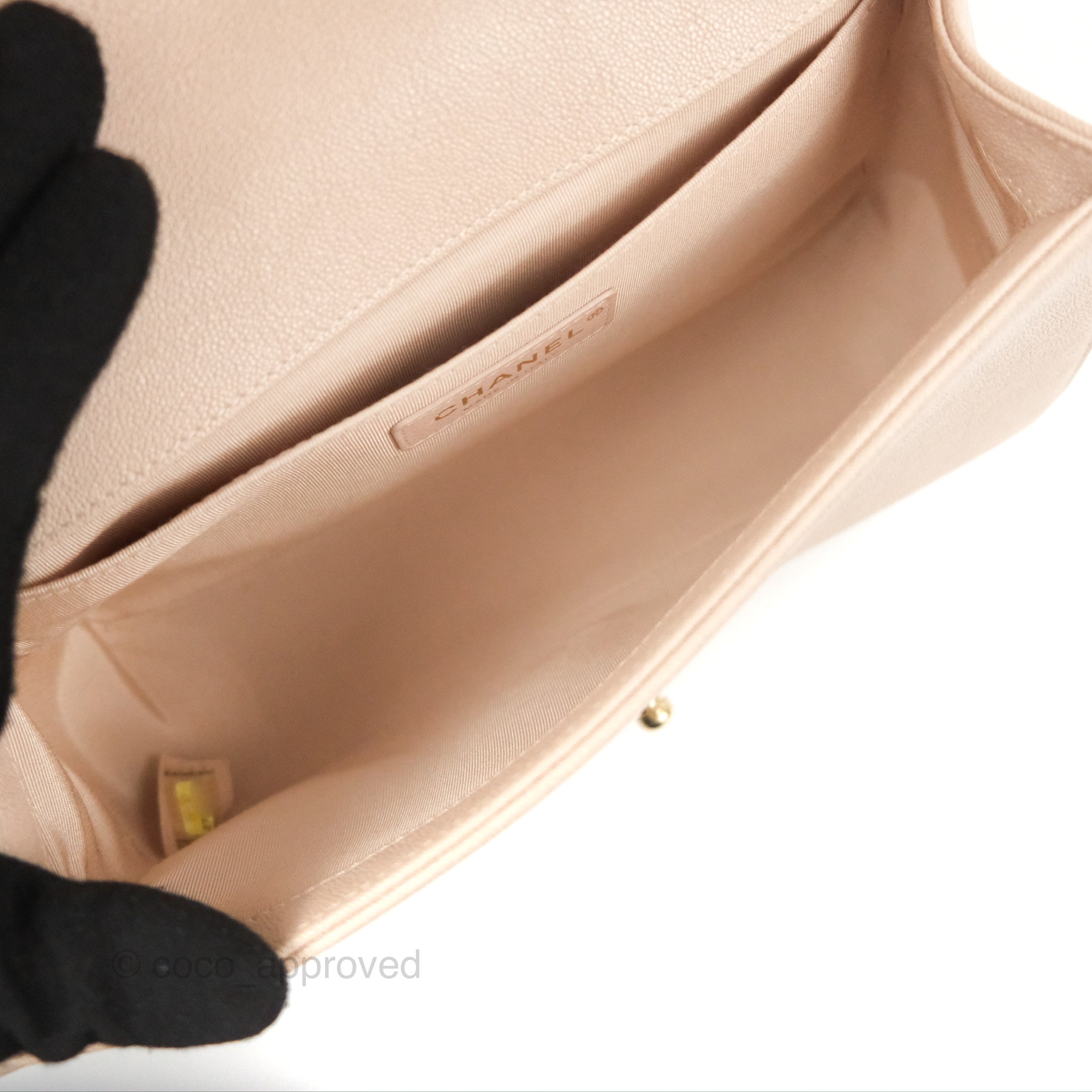 Chanel Chevron Medium Boy Bag in Nude Pink Caviar Leather with Gold Hardware - Perfect for Date Night & Special Occasions