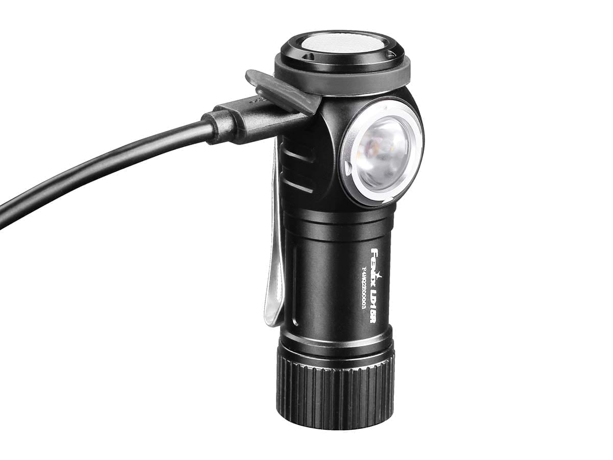 Fenix LD15R USB Rechargeable Right Angle Flashlight - Compact & Bright LED Light for Camping, Hiking, Emergency, and Outdoor Adventures (Discontinued Model)