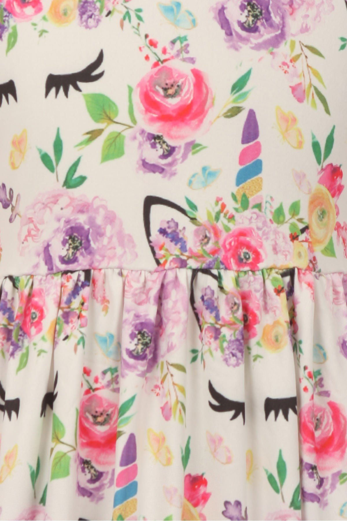 Unicorn Floral Dress for Girls 2T-8 | Birthday Party & Summer Flower Girl Dress | Perfect for Special Occasions, Photo Shoots & Outdoor Play