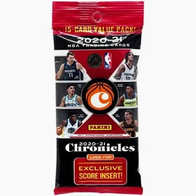2020-21 Panini Chronicles Basketball Value Pack - Collectible Trading Cards for NBA Fans - Perfect for Sports Memorabilia Collections and Gifting