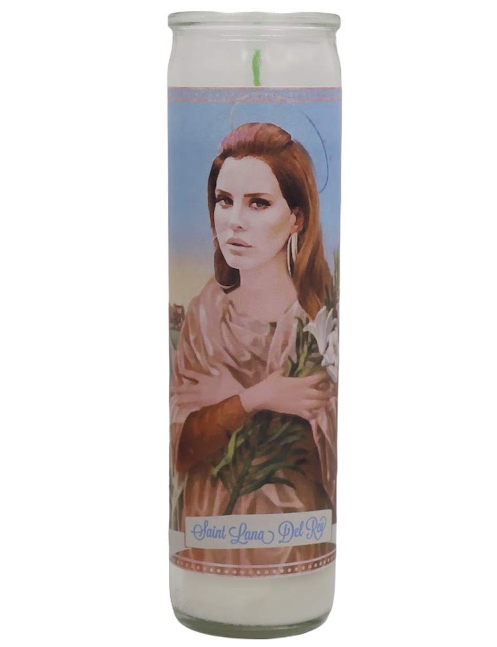 Lana Del Rey Inspired Devotional Prayer Saint Candle - Perfect for Meditation, Altar Decor & Spiritual Gifts
