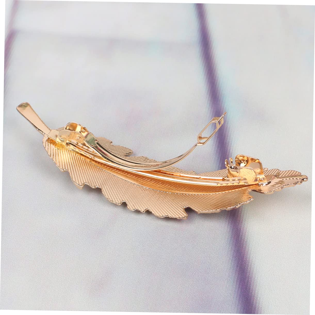 POPETPOP Handmade Gold Bridal Hairpin - Leaf Hair Clip for Women & Girls | Wedding, Prom, Party Hair Accessories
