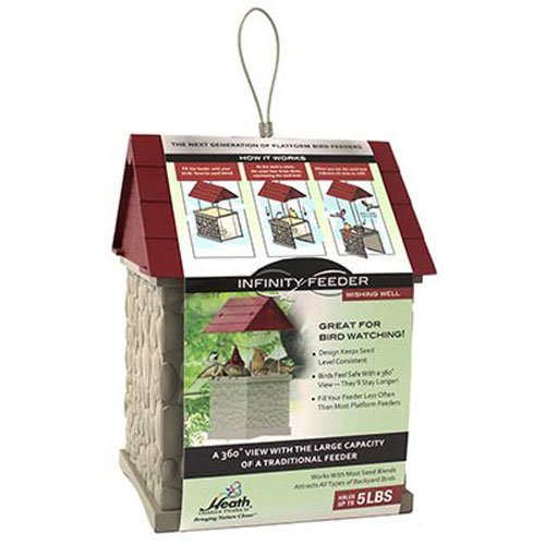Heath Outdoor 360-Degree Wishing Well Bird Feeder, 5-Pound Capacity, Perfect for Backyard Birdwatching and Garden Decoration