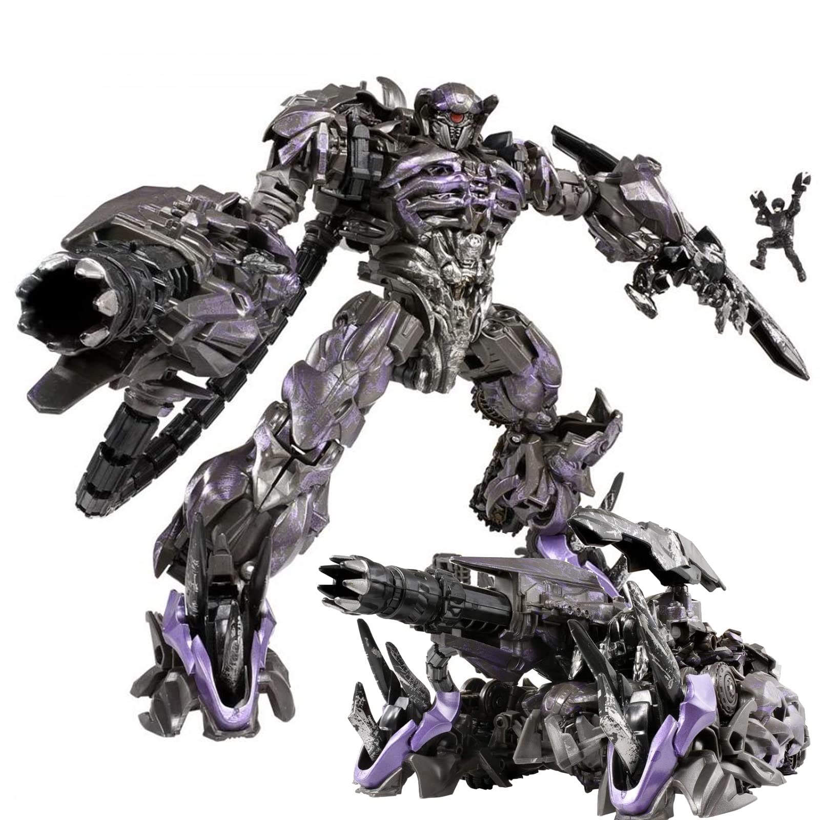 WAWAYU Transformers Decepticons Shockwave Voyager-Class Action Figure - SS-56 Movie Studio Series KO Version for Kids & Adults 14+ - Perfect for Collectors, Gifts, and Role-Playing Scenes