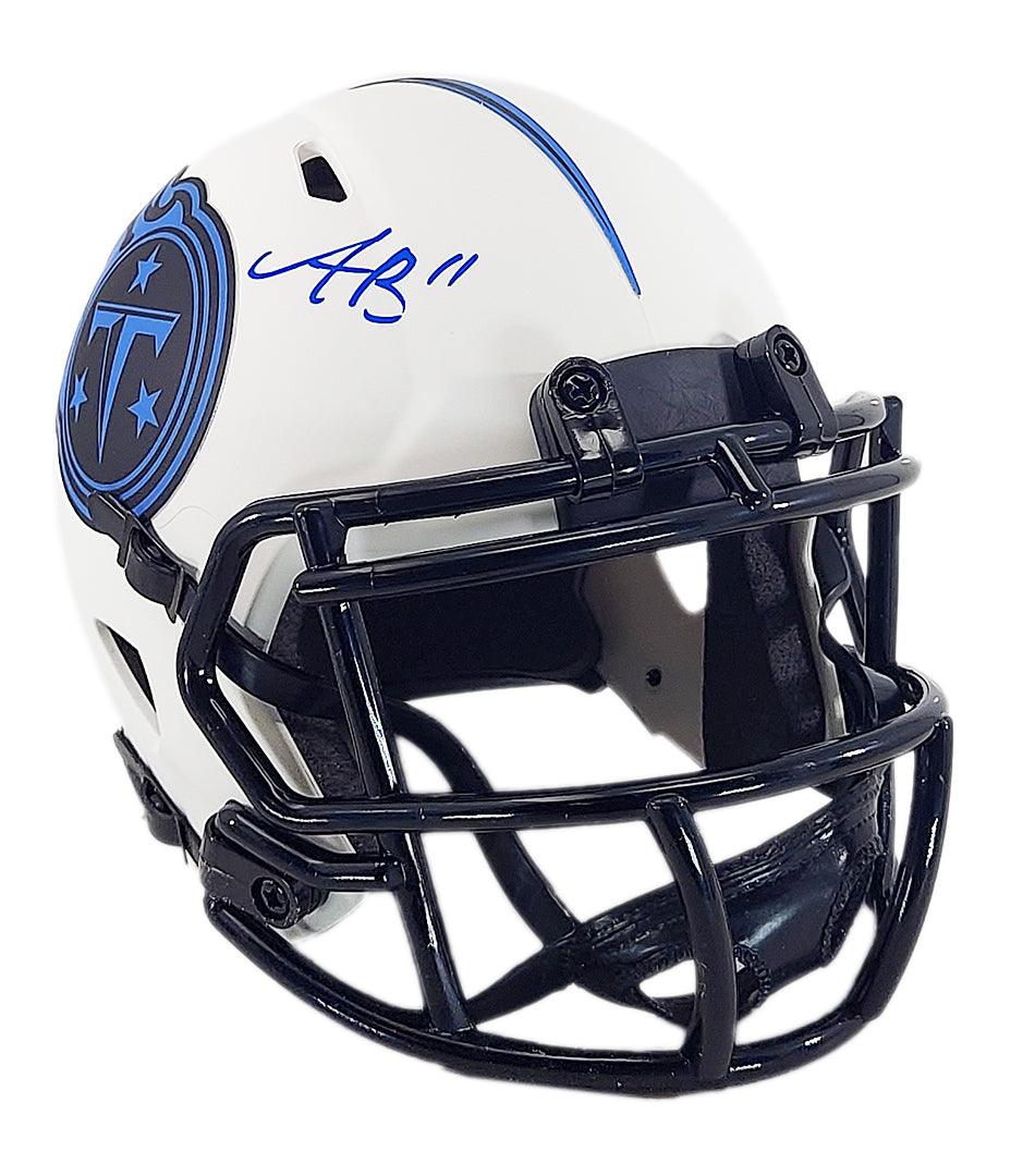 AJ Brown Autographed Tennessee Titans Lunar Eclipse Speed Mini Football Helmet - Beckett Certified - Perfect for Collectors, Gifts, and Sports Memorabilia Displays