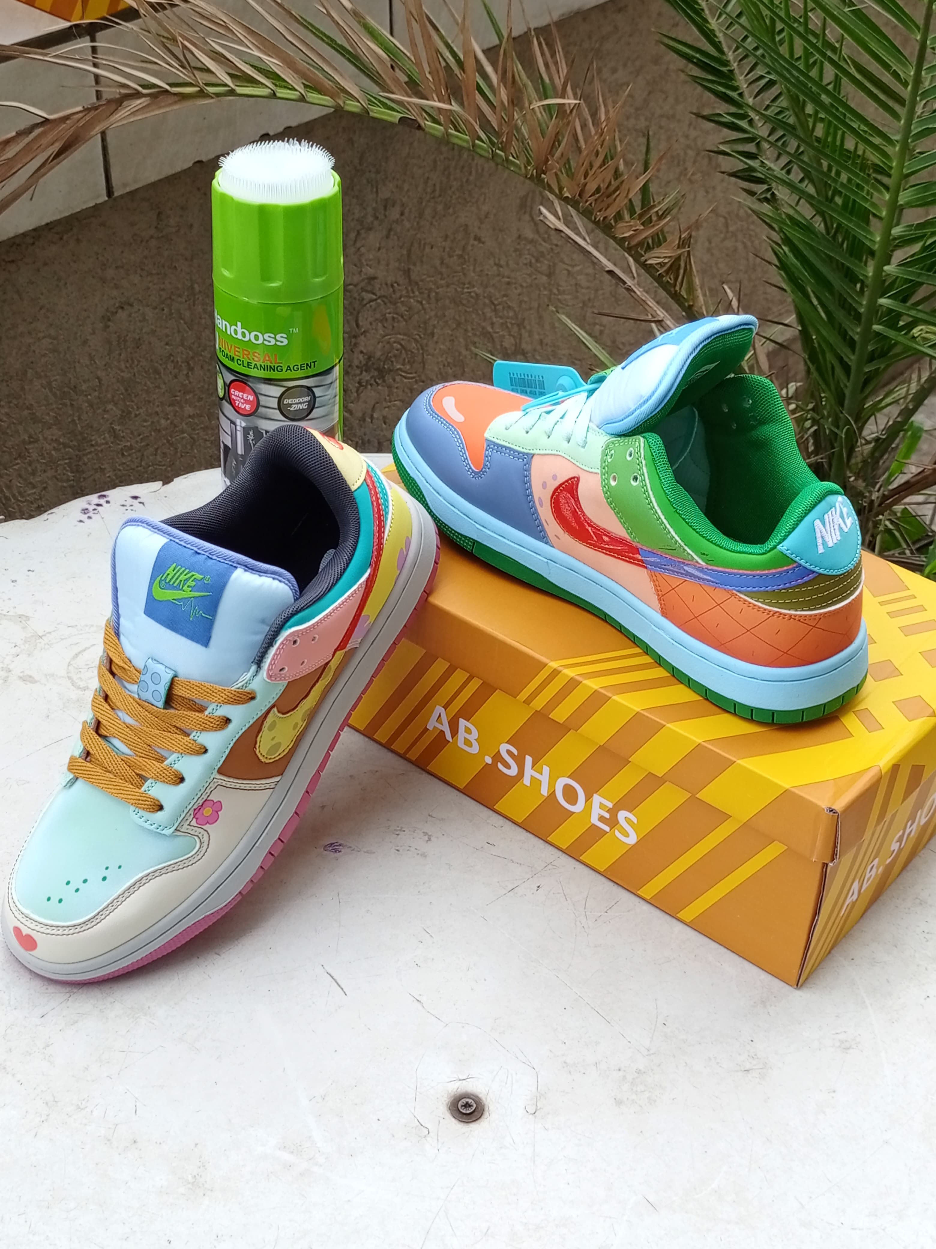 Nike Dunk Low Color Splash Sneakers for Men Women - Retro Basketball Shoes with Vibrant Color Design - Perfect for Casual Wear, Street Fashion & Sneaker Collection