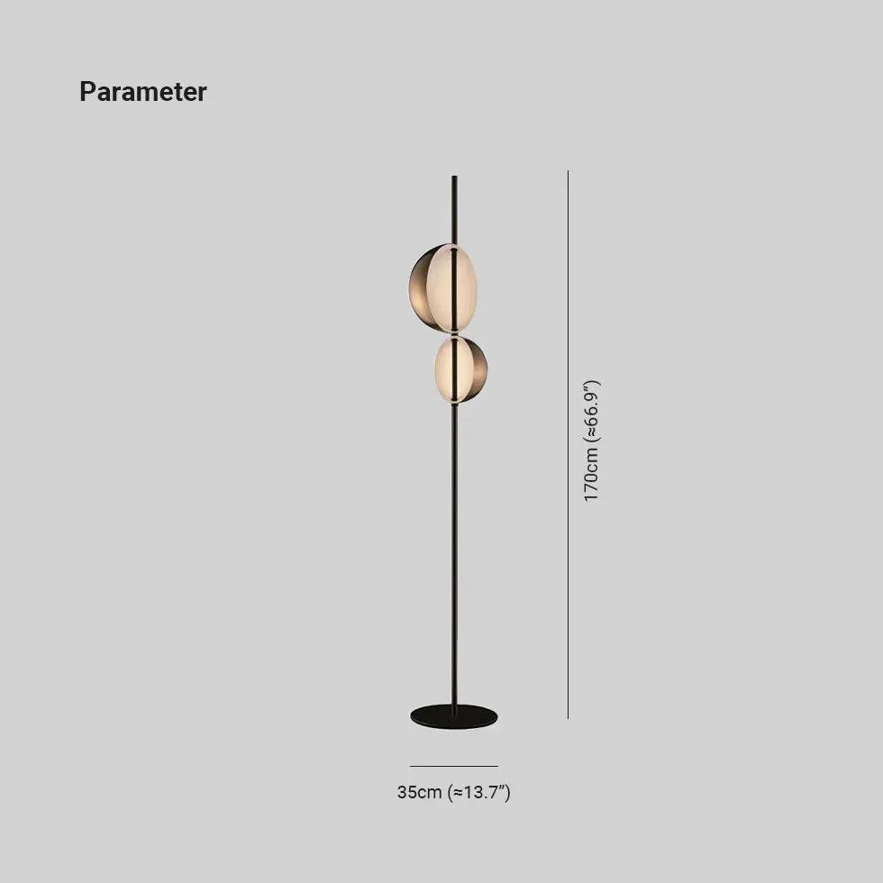 Dual Head Modern Floor Lamp with Adjustable Arms - Perfect for Living Room, Bedroom, and Office Lighting