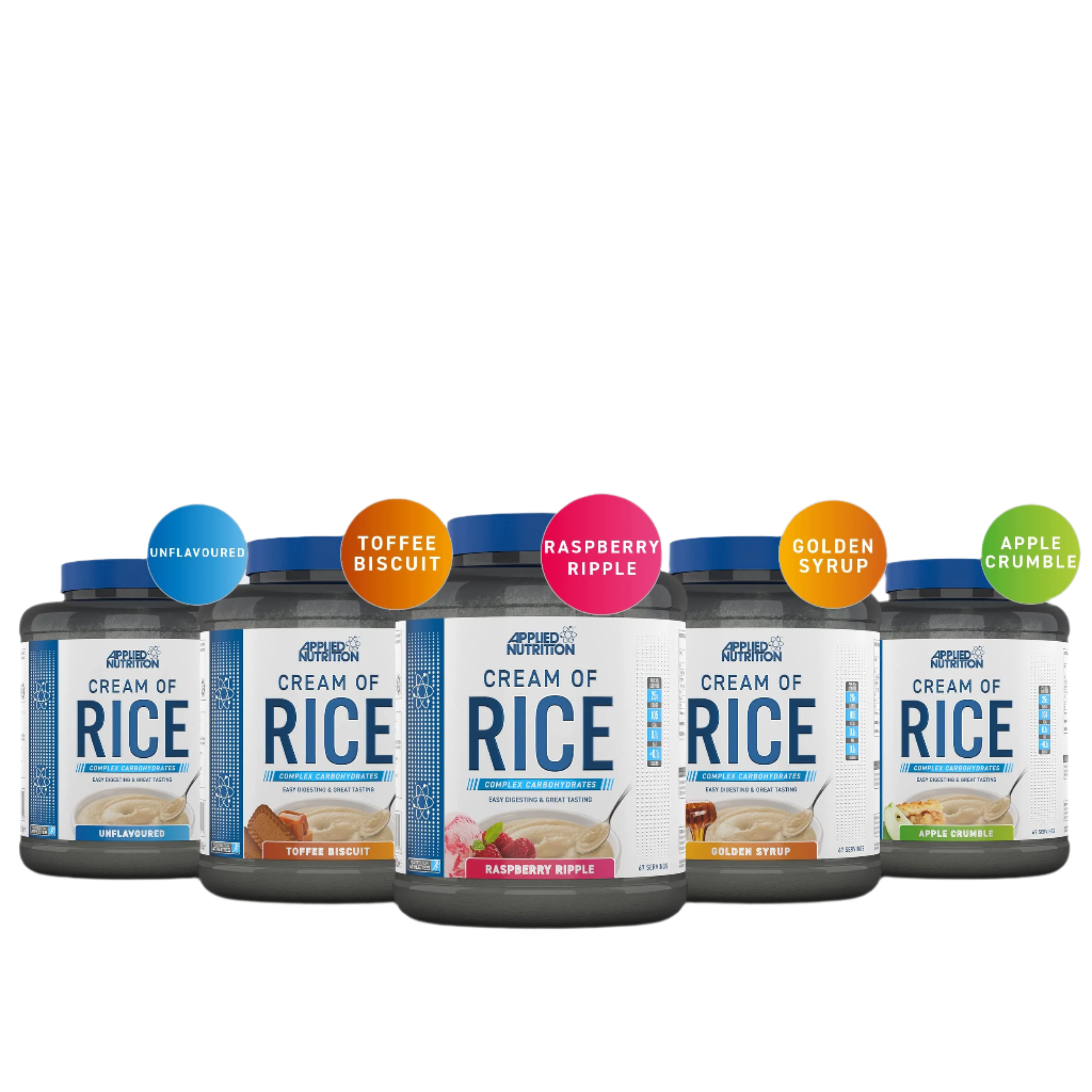 Applied Nutrition Cream of Rice - 2kg (67 Servings) | Gluten-Free, Quick & Easy Breakfast Cereal for Athletes & Fitness Enthusiasts | Perfect for Pre-Workout, Post-Workout & Healthy Meal Prep