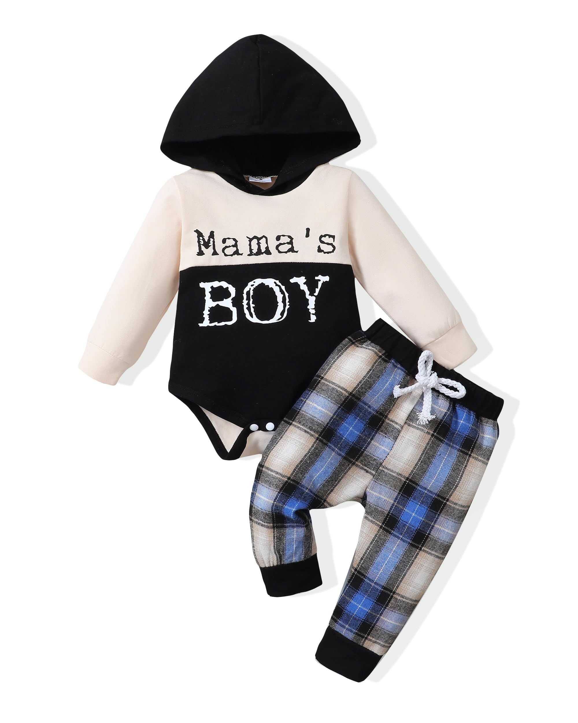 Renotemy Newborn Baby Boy Clothes - Soft Infant Hoodie Romper Outfits for 0-18 Months | Warm Winter & Fall Baby Boy Clothes | Perfect for Playdates, Family Photos & Daily Wear