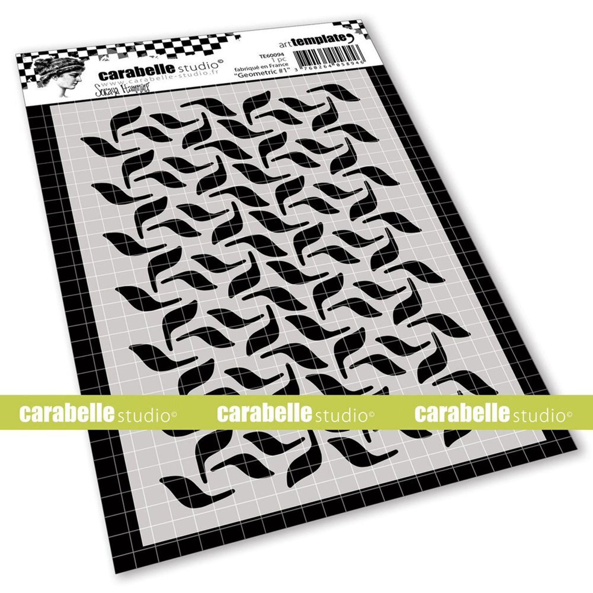 A6 Geometry Stencil Template for Art, Crafts, and DIY Projects - Perfect for Scrapbooking, Card Making, and Wall Decor