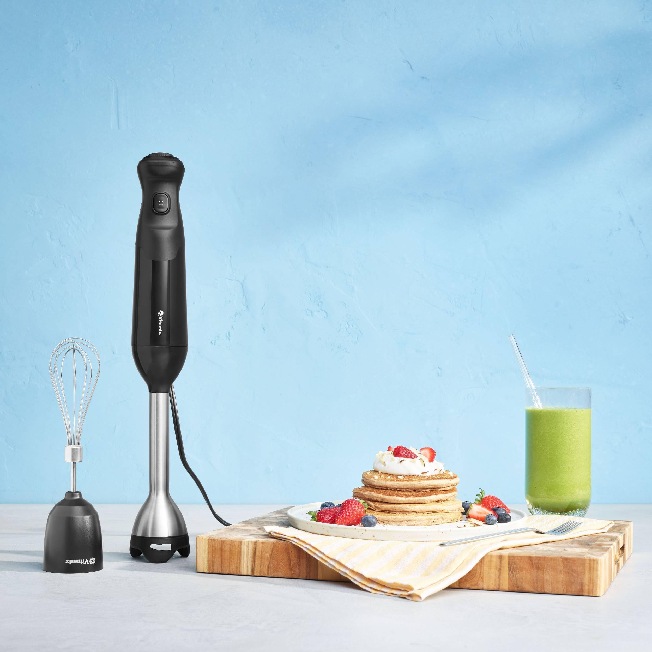 Vitamix 2-Speed Hand Blender with Whisk Attachment - Powerful 250W Immersion Blender for Smoothies, Soups & Baking - Black (Perfect for Kitchens, Restaurants & Meal Prep)