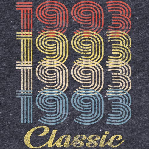 1993 Vintage Retro 32nd Birthday T-Shirt for Men - Classic 90s Style Gift - Perfect for 32nd Birthday Parties & Nostalgic Celebrations