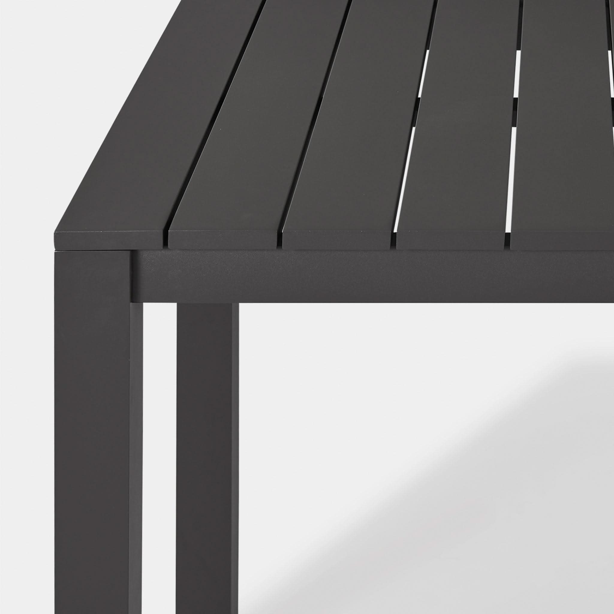 Premium Aluminum Rectangle Bar Table - Durable & Modern Outdoor/Indoor Dining Table for Patio, Restaurant, or Home Use