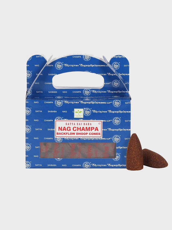 Satya Backflow Dhoop Cones 24 Pack - Premium Incense Sticks for Meditation, Yoga & Aromatherapy - Relaxing Fragrance for Home, Office & Spiritual Practices