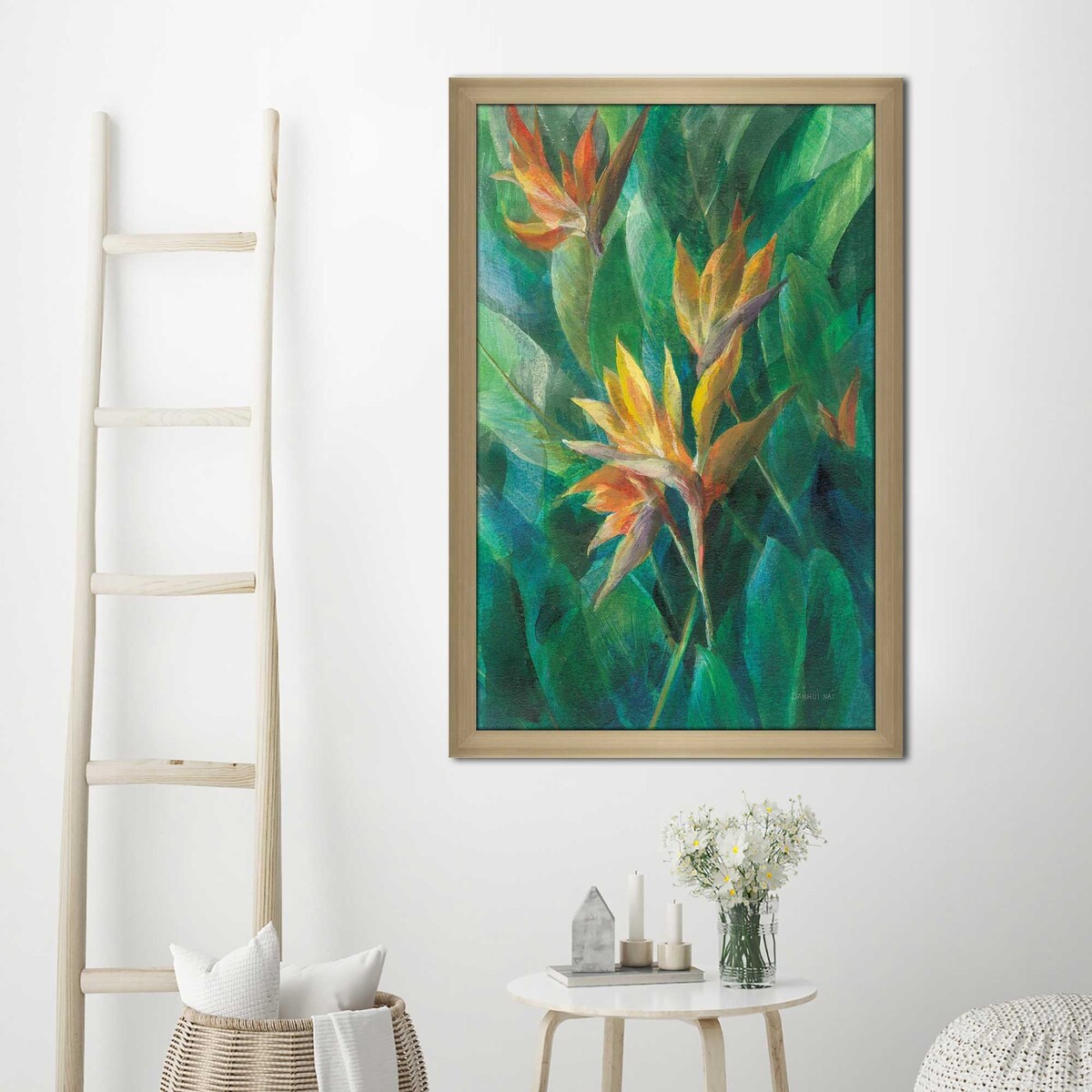 Exotic Bird of Paradise II Print on Premium Acrylic - Vibrant Wall Art for Living Room, Bedroom & Office Decor