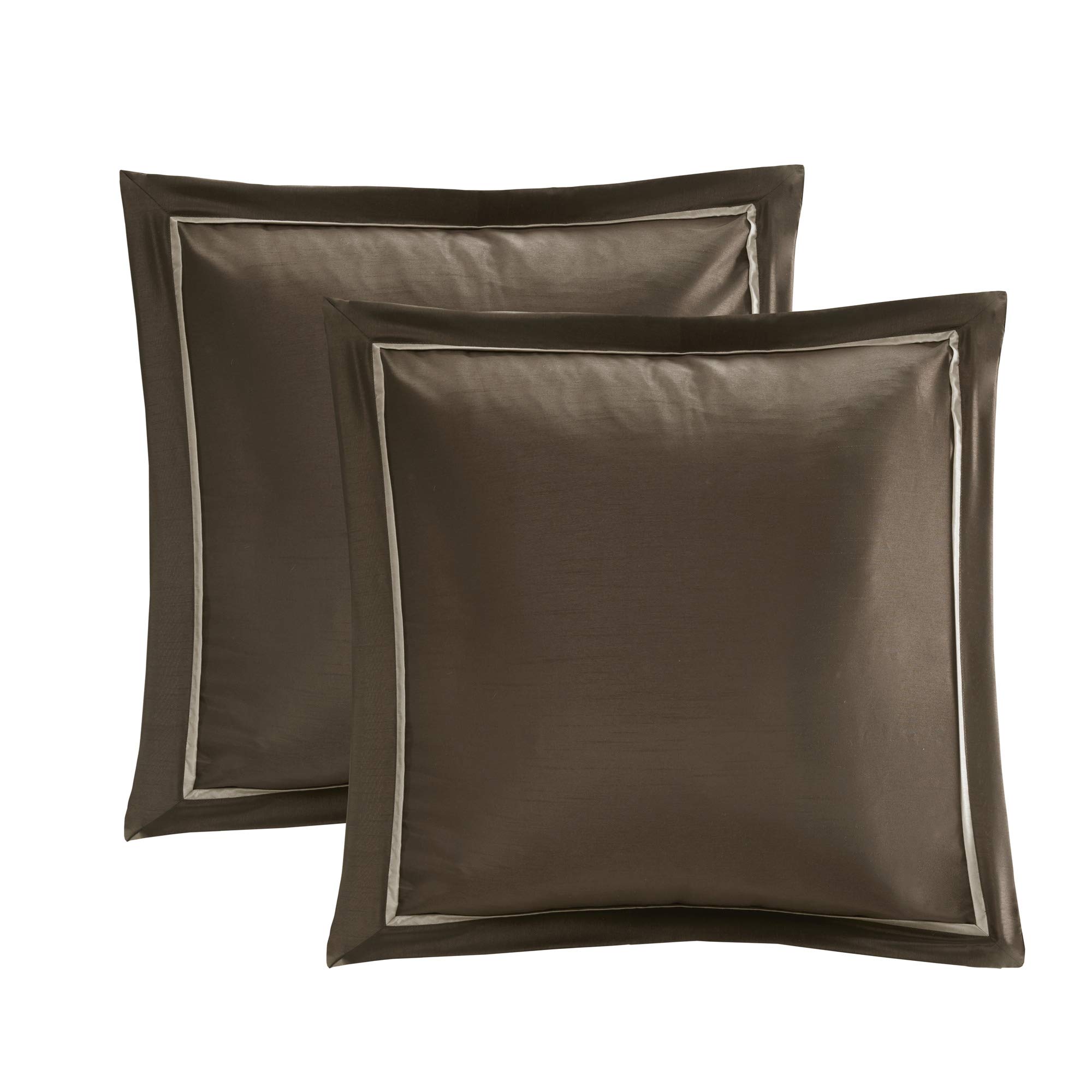 Madison Park Essentials Delaney 24-Piece Luxury Bedding Set - Satin Jacquard Comforter, Sheets, Decorative Pillows & Curtains - All Season King Size (104