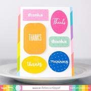 Waffle Flower Classic Sentiments Stamp Set - Essential Rubber Stamps for Handmade Greeting Cards, DIY Scrapbooking & Paper Crafting | Perfect for Birthday Cards, Wedding Invitations & Holiday Crafts