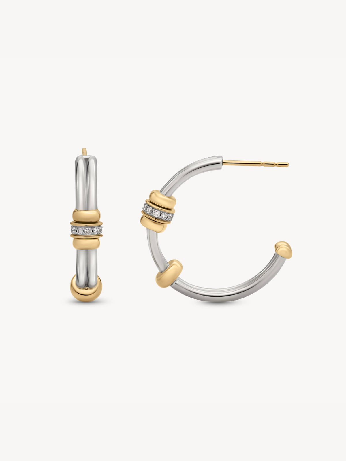 Golden Arc Hoops Earrings for Women - 14K Gold Plated Dainty Huggie Hoops - Perfect for Everyday Wear, Parties & Gifts