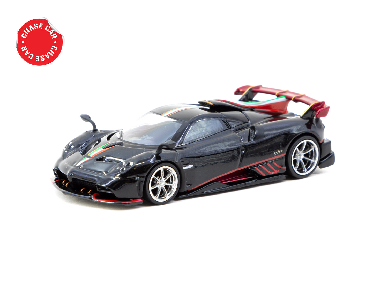 Tarmac Works 1/64 Pagani Imola Nero Oro Diecast Model Car - Premium Collectible Miniature Vehicle for Display & Racing Enthusiasts - Perfect for Home Decor, Office Display & RC Car Racing Scenes