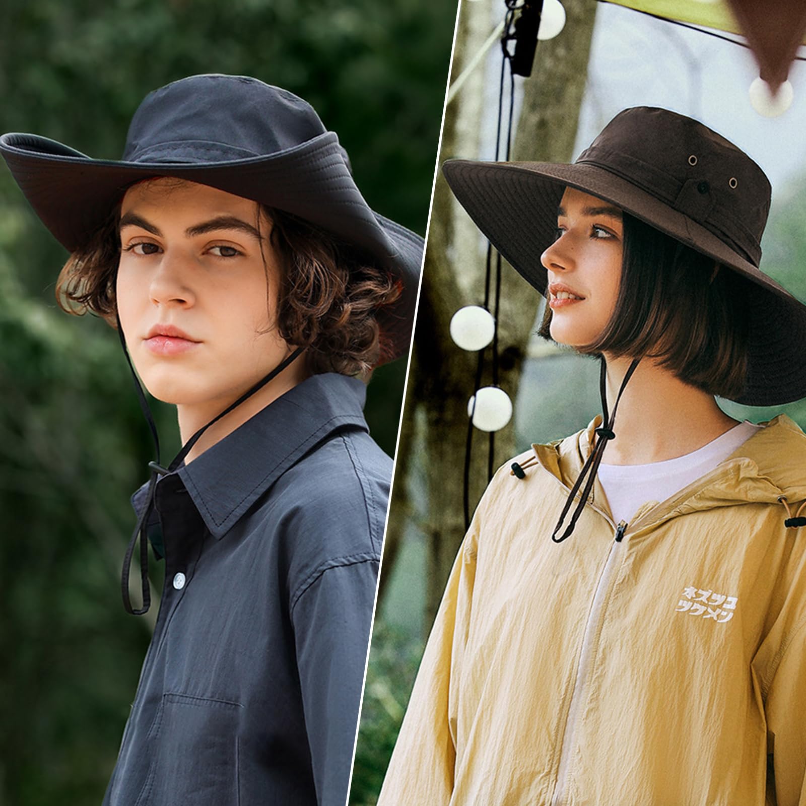 UV Protection Sun Hats for Women & Men - UPF 50+ Wide Brim Bucket & Bonnie Hats for Hiking, Fishing, Beach & Outdoor Activities