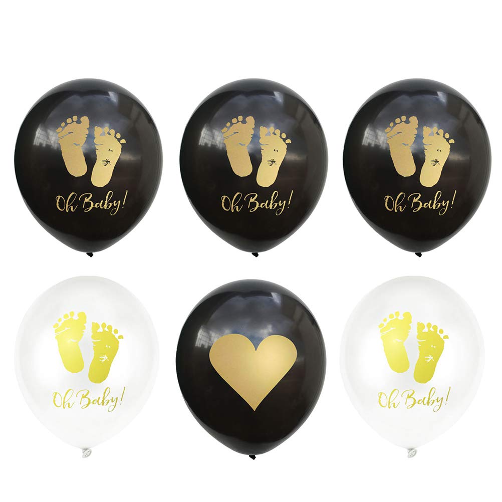 30 Pack Black Latex Balloons for Wedding Decorations, Birthday Parties, Baby Showers - Elegant Accent Decor with Premium Trim for Events & Celebrations