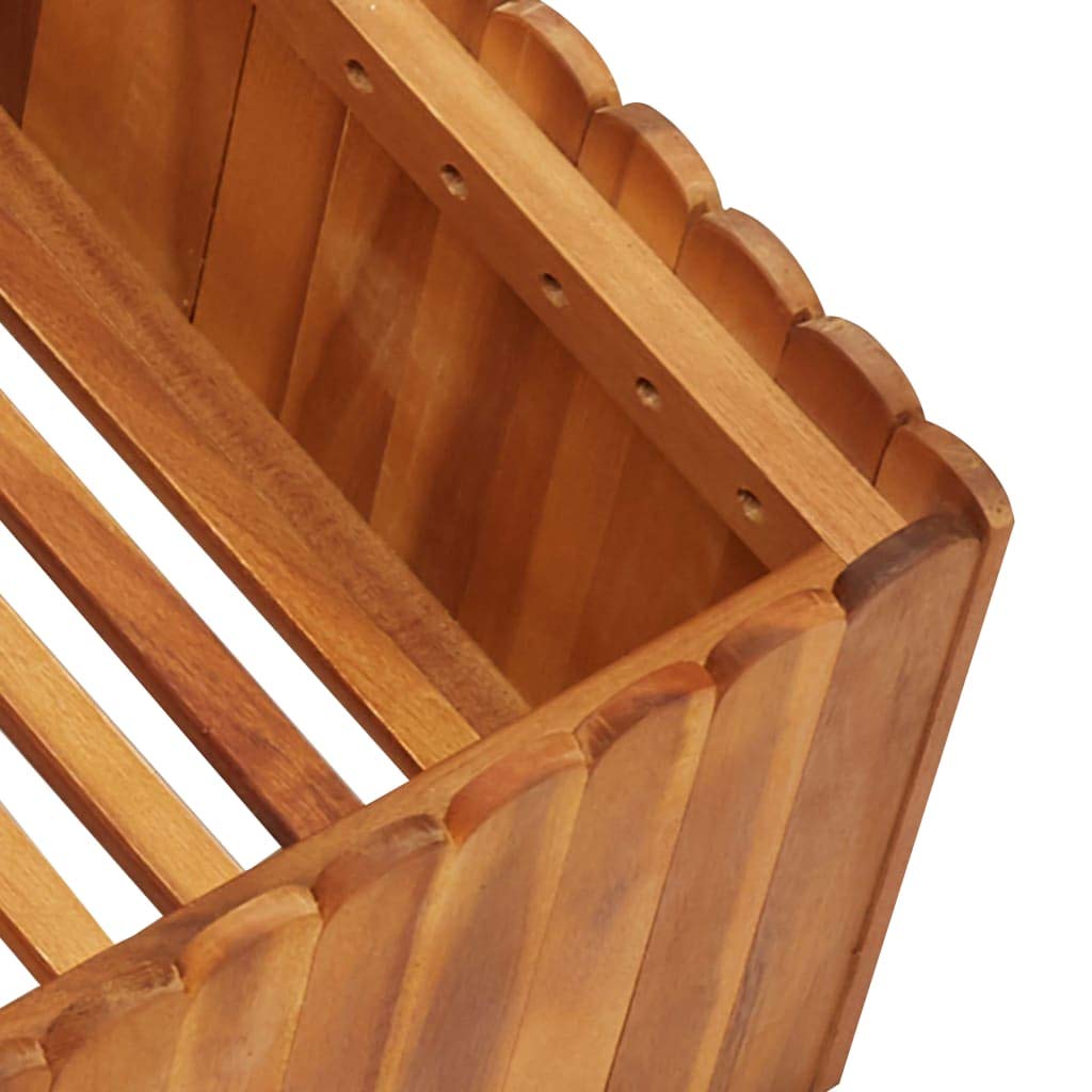 Elevated Wooden Raised Garden Bed Planter Box for Vegetables, Flowers & Herbs - Outdoor Gardening Kit for Patio, Backyard & Balcony Planting
