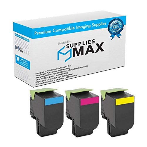 Lexmark C540/C543/C544/C546/X543/X544/X546/X548 Series GSA Jumbo High Yield Toner Cartridge Combo Pack (C/M/Y) - Compatible Replacement for Lexmark Printers - Perfect for Office & Home Printing Needs