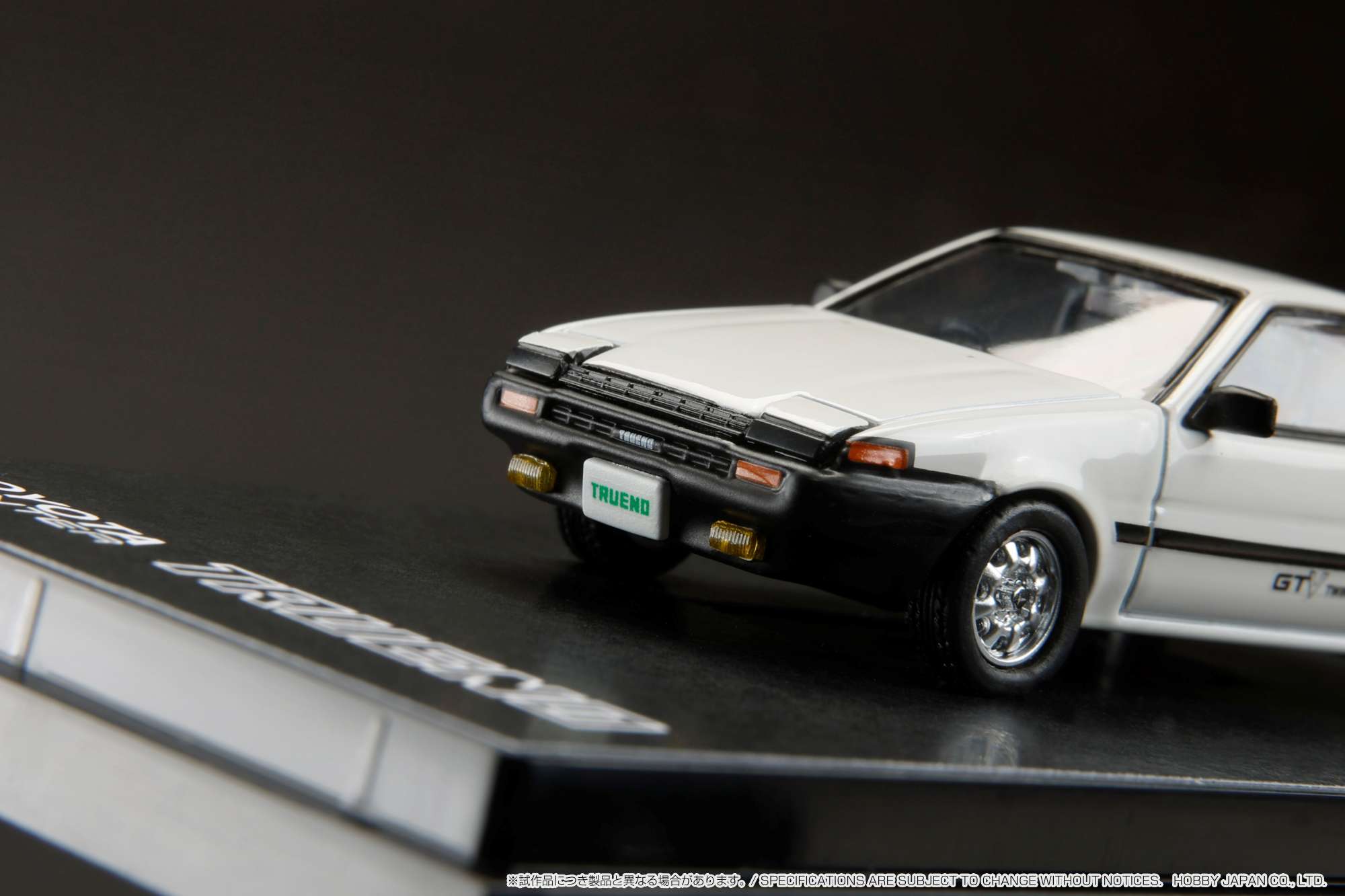 1:64 Toyota Sprinter Trueno GTV (AE86) White Diecast Model Car with Detailed Engine Display - Perfect for Collectors, Hobbyists, and Anime Fans (Initial D Inspired)